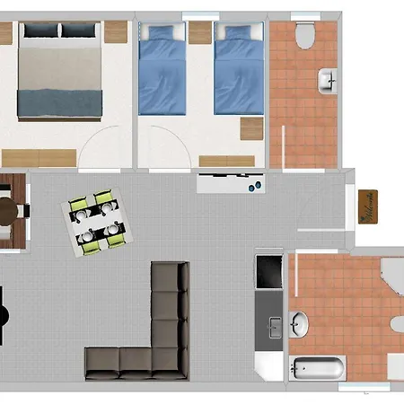 Strandloper Apartament *